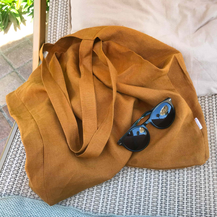 Torba lniana Agda (cynamon)