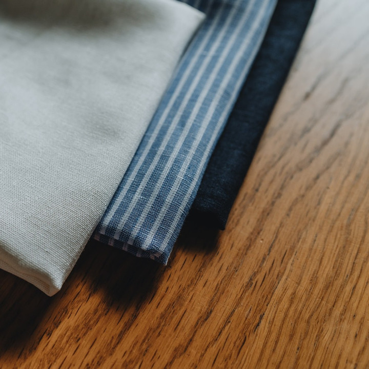 Leinen-Tuch (tintenblau)