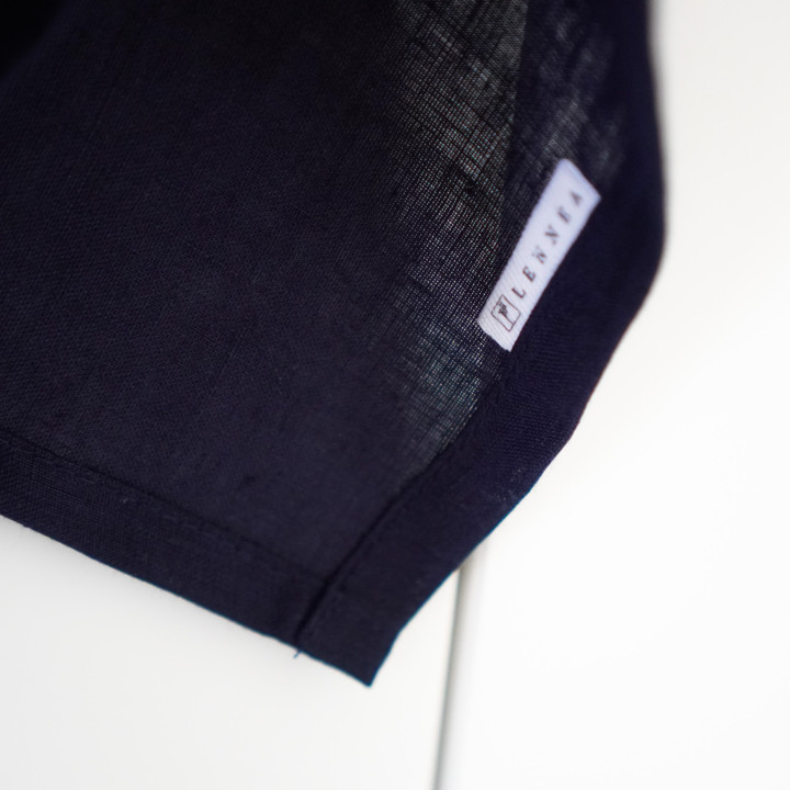 Leinen-Tuch (tintenblau)