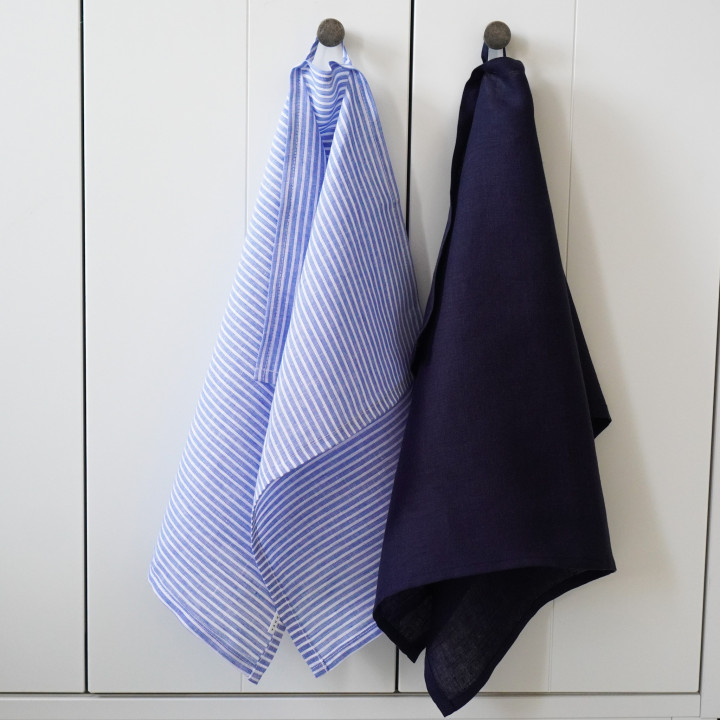 Leinen-Tuch (tintenblau)