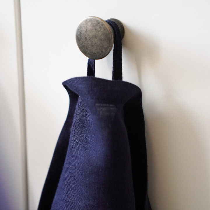 Leinen-Tuch (tintenblau)