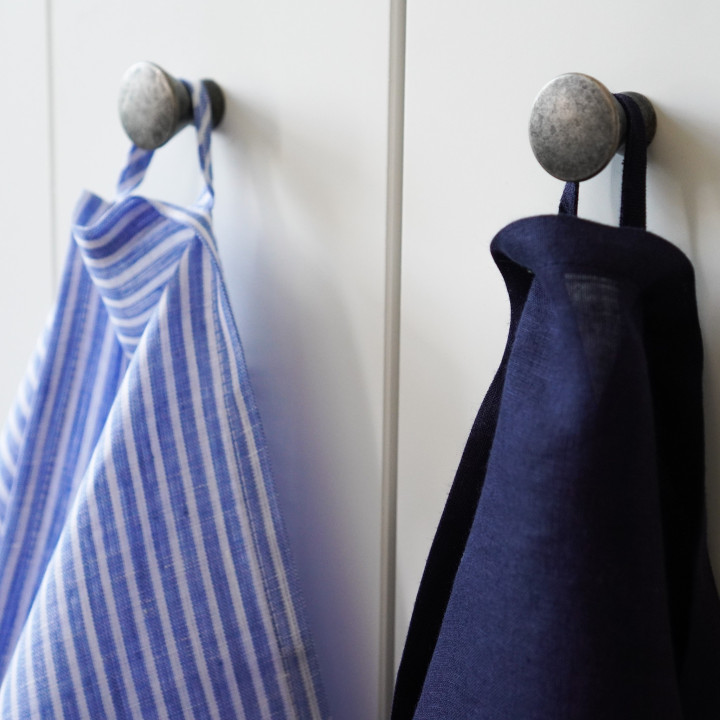 Leinen-Tuch (tintenblau)