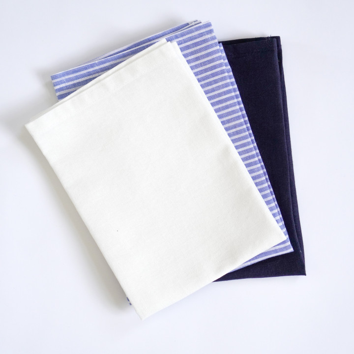 Leinen-Tuch (tintenblau)