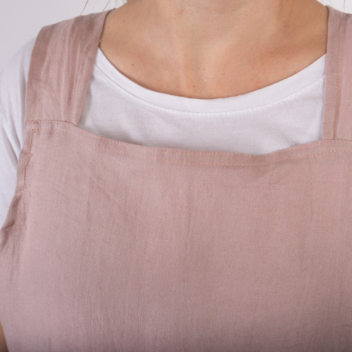 Japanische Schürze Madika (puderrosa)