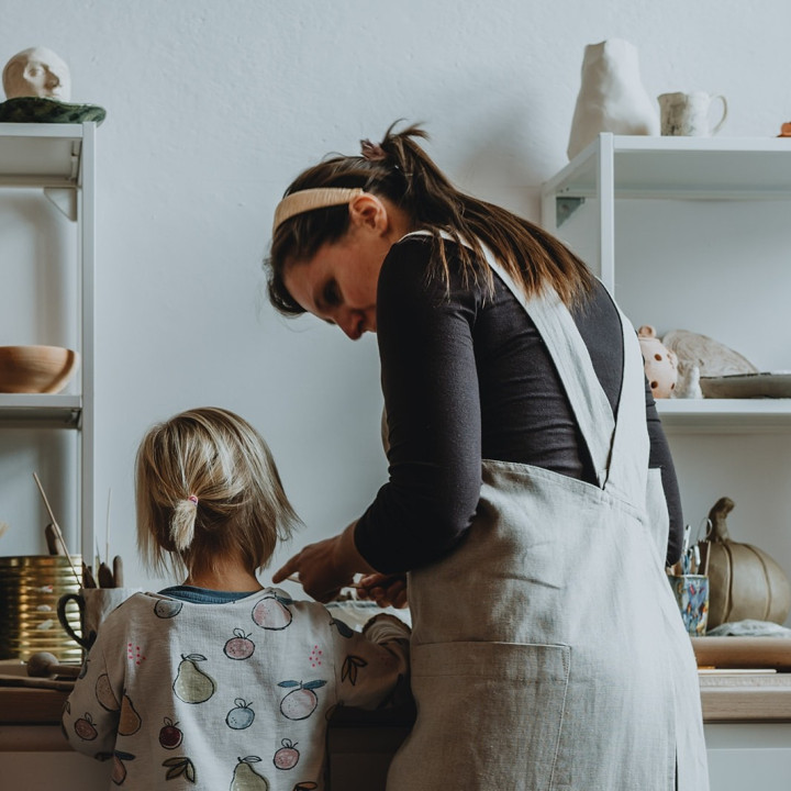 Japanische Schürze Madika (natur)