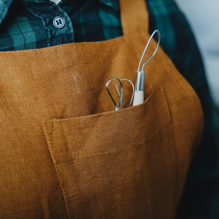 Fartuch do ceramiki (na szelkach)