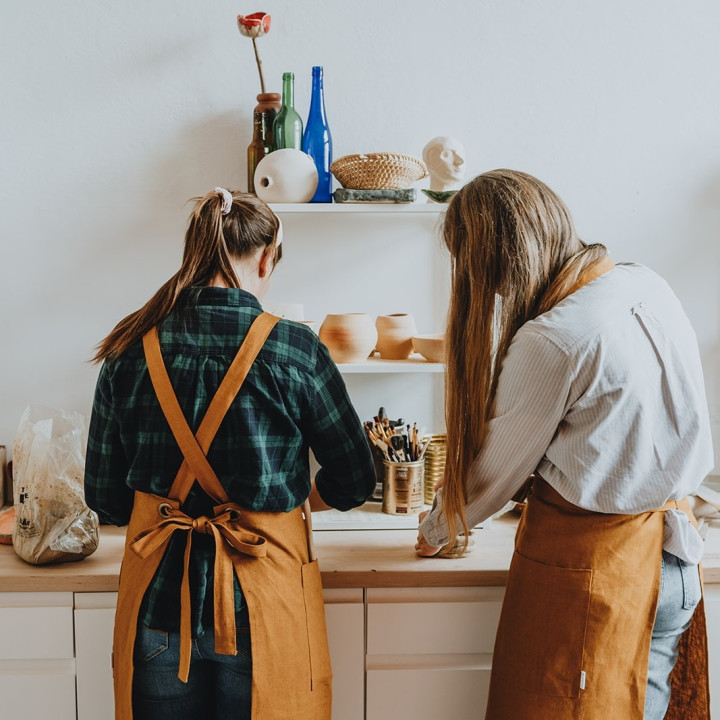 Fartuch do ceramiki (na szelkach)