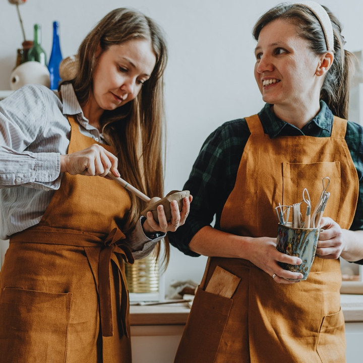 Fartuch do ceramiki (na szelkach)