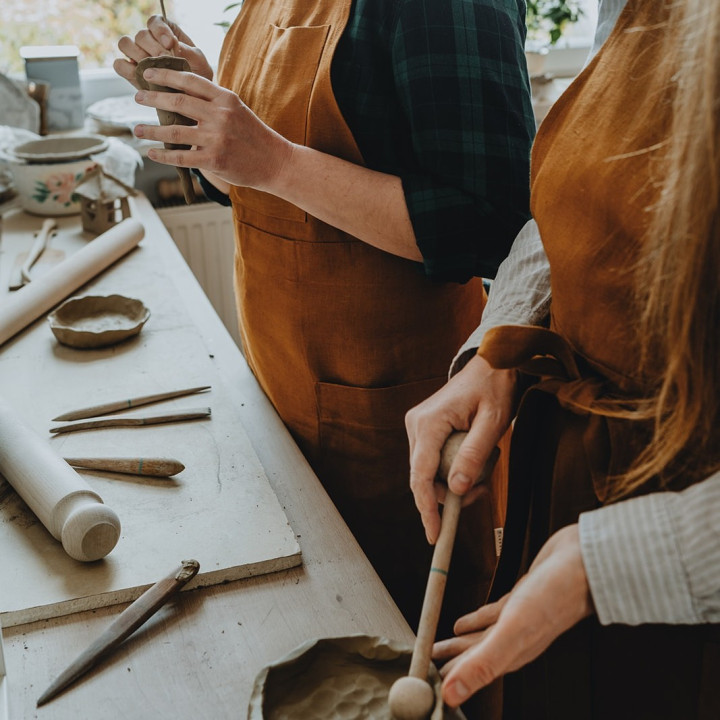 Fartuch do ceramiki (na szelkach)