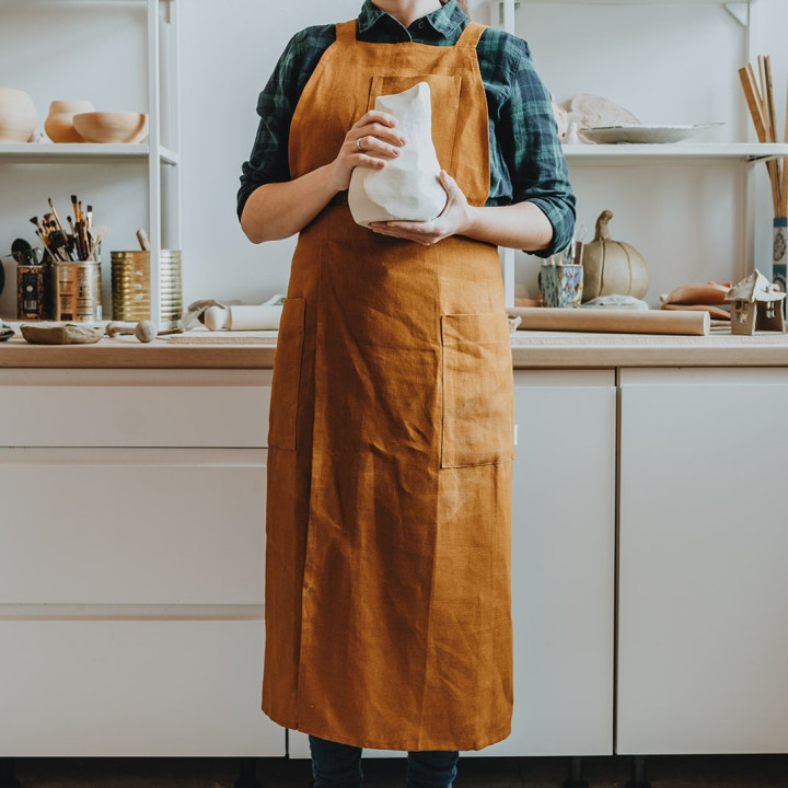 Fartuch do ceramiki (na szelkach)