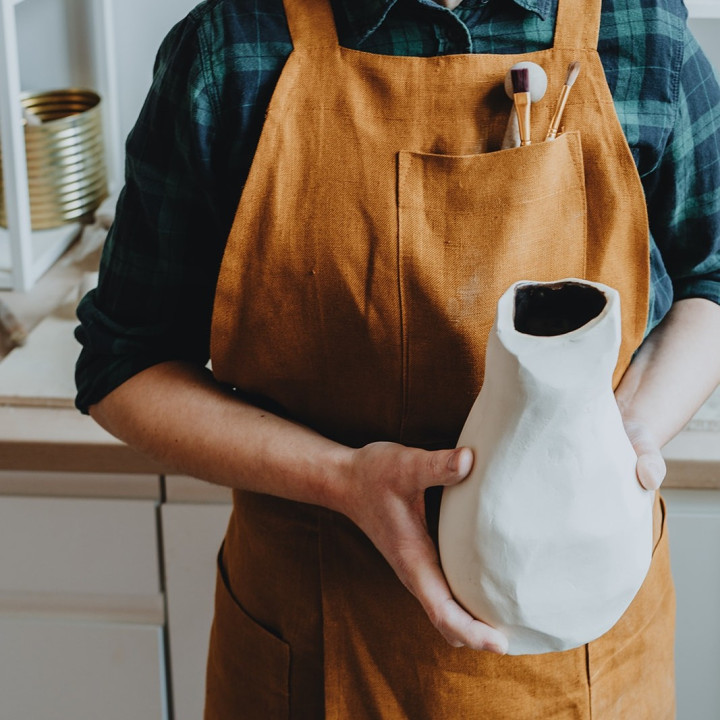 Fartuch do ceramiki (na szelkach)