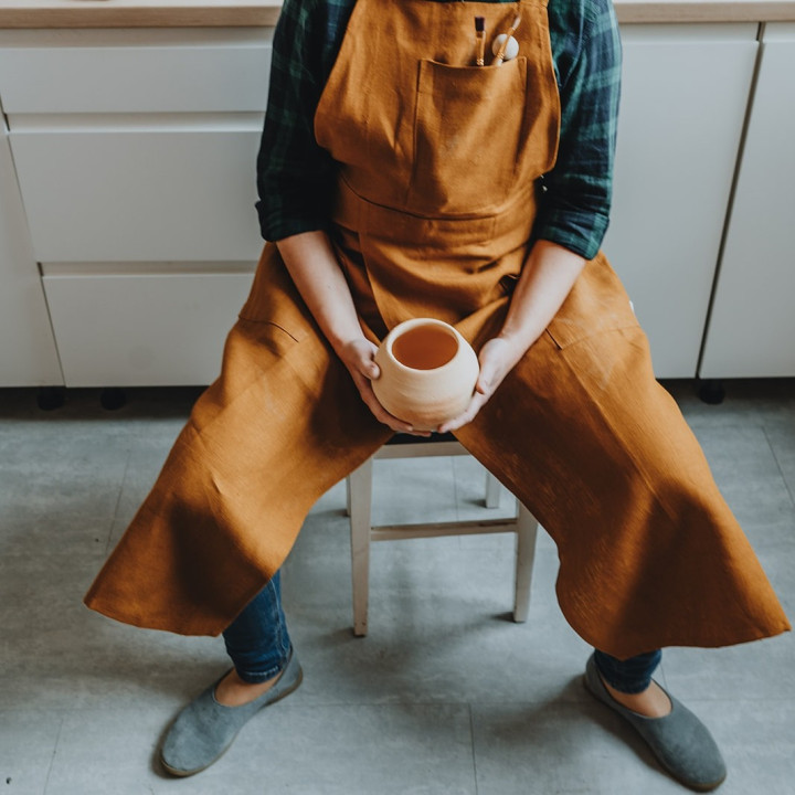 Fartuch do ceramiki (na szelkach)