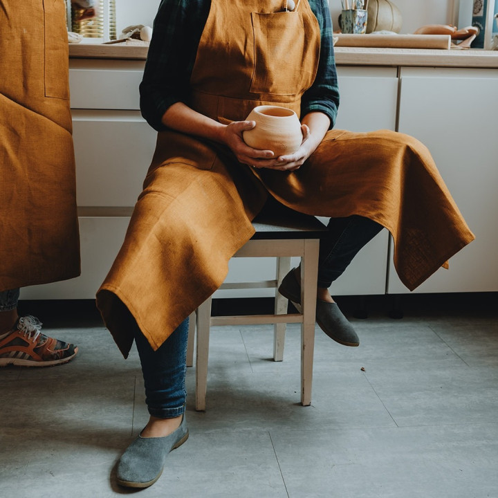 Fartuch do ceramiki (na szelkach)