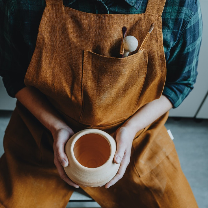 Fartuch do ceramiki (na szelkach)