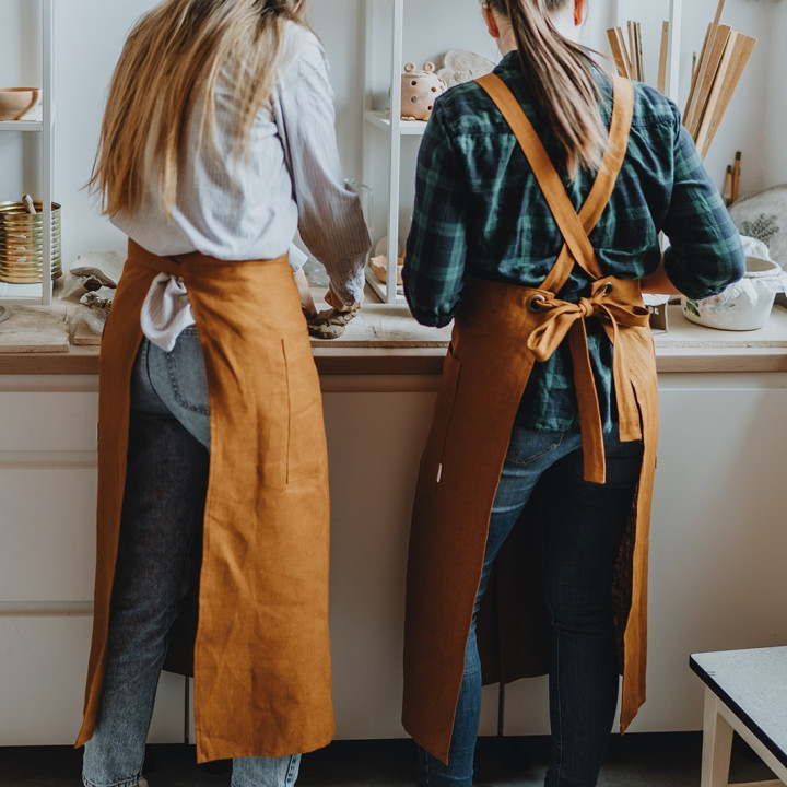 Fartuch do ceramiki II (wiązany na szyi)