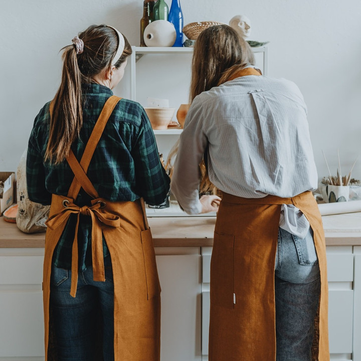 Fartuch do ceramiki II (wiązany na szyi)