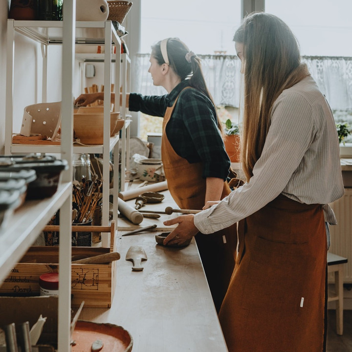 Fartuch do ceramiki II (wiązany na szyi)