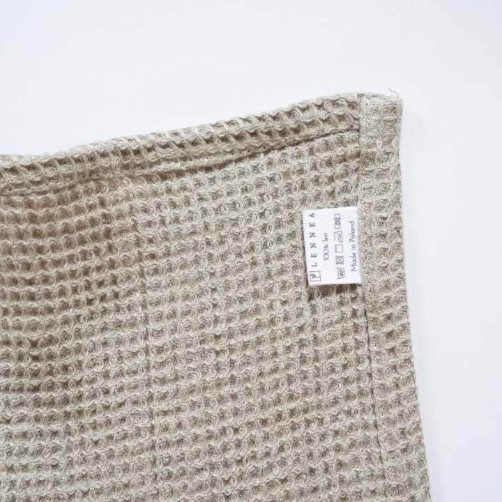 Lniany ręcznik waflowy