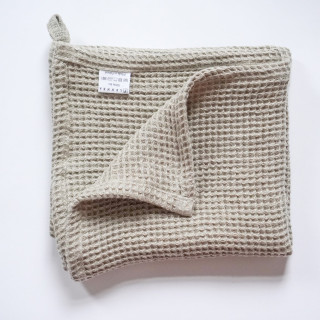 Lniany ręcznik waflowy